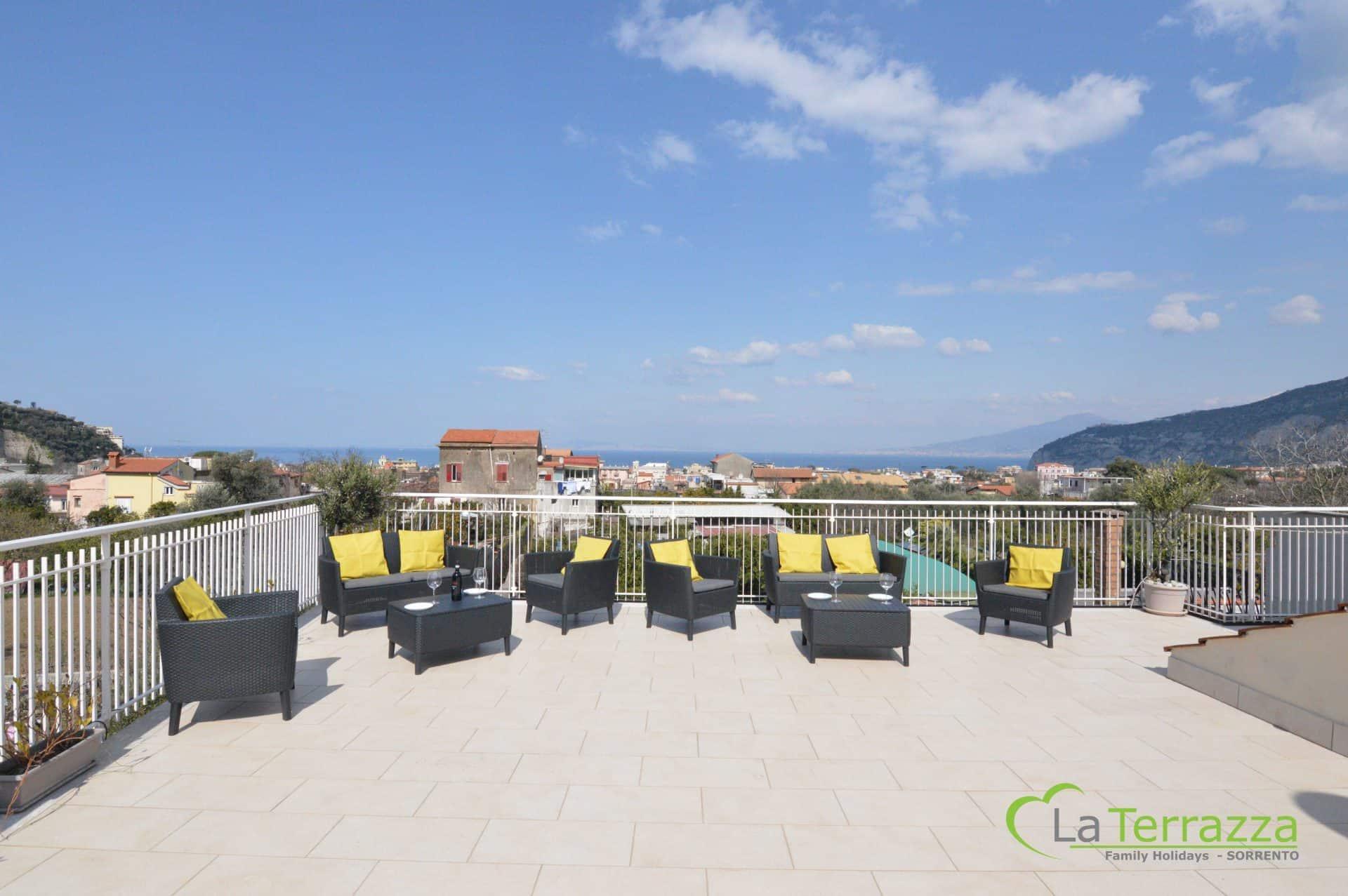 La Terrazza Family Holidays, Sorrento Coaost Villa Sant'Angelo  Екстериор снимка